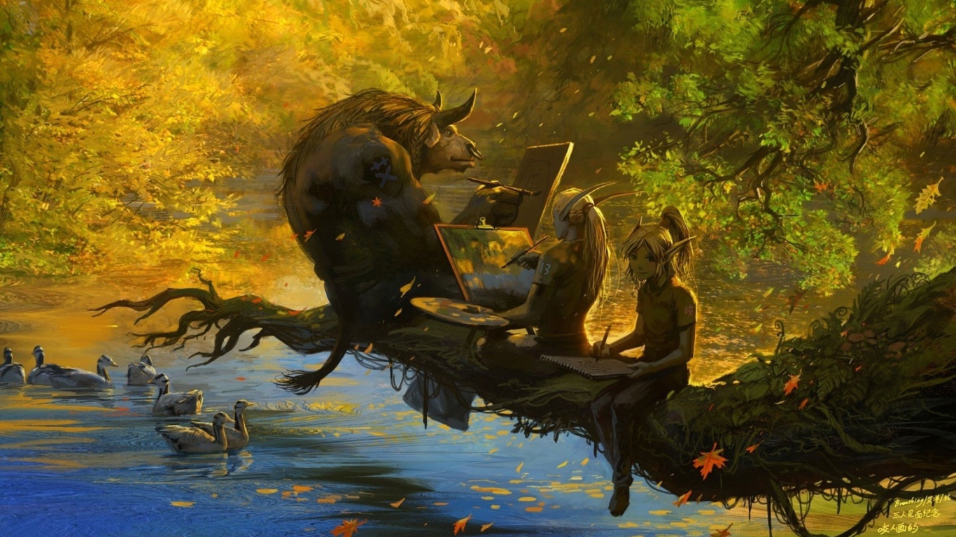 мир Warcraft иллюстрации
