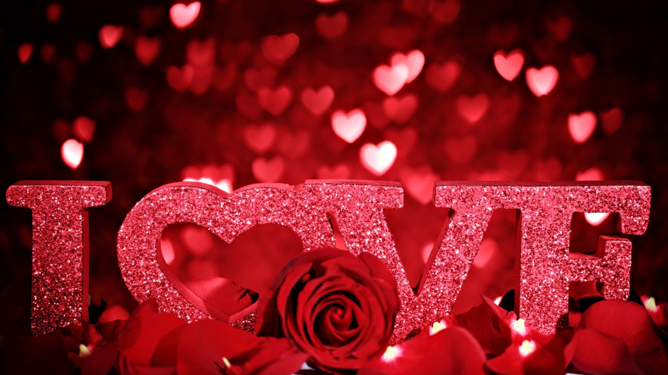 Красные розы и признание в любви