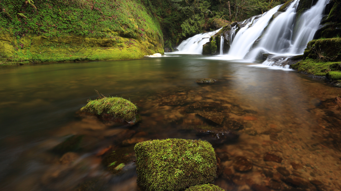 Маленькие водопады в штате Орегон, США