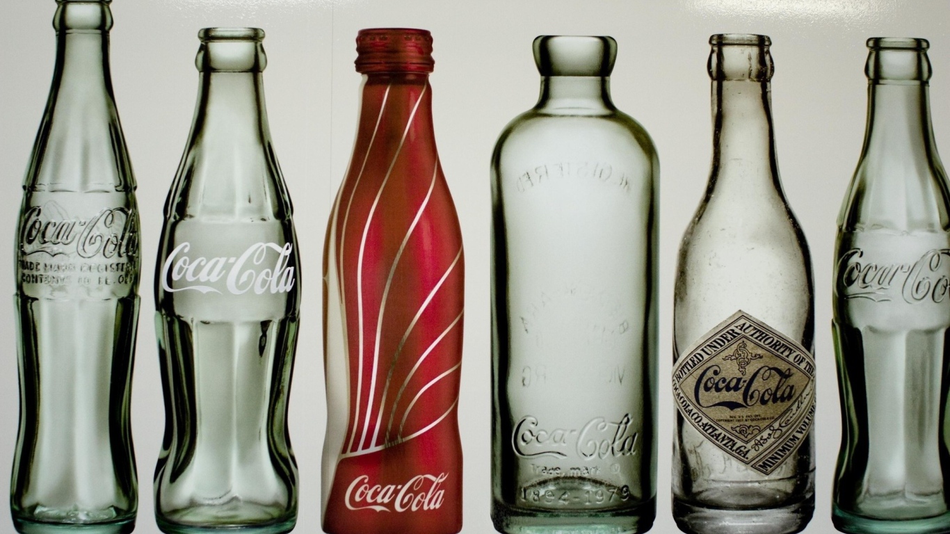 Старые бутылки Coca-Cola