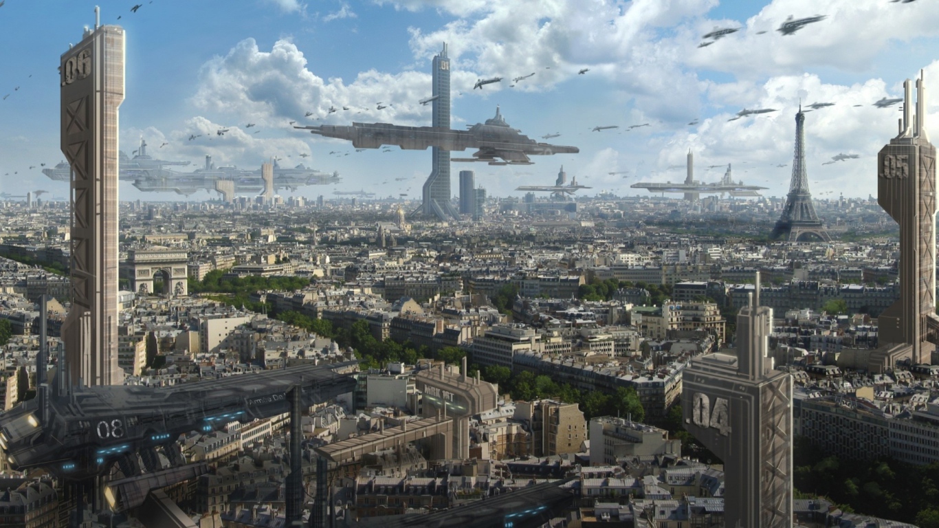 Париж в будущем