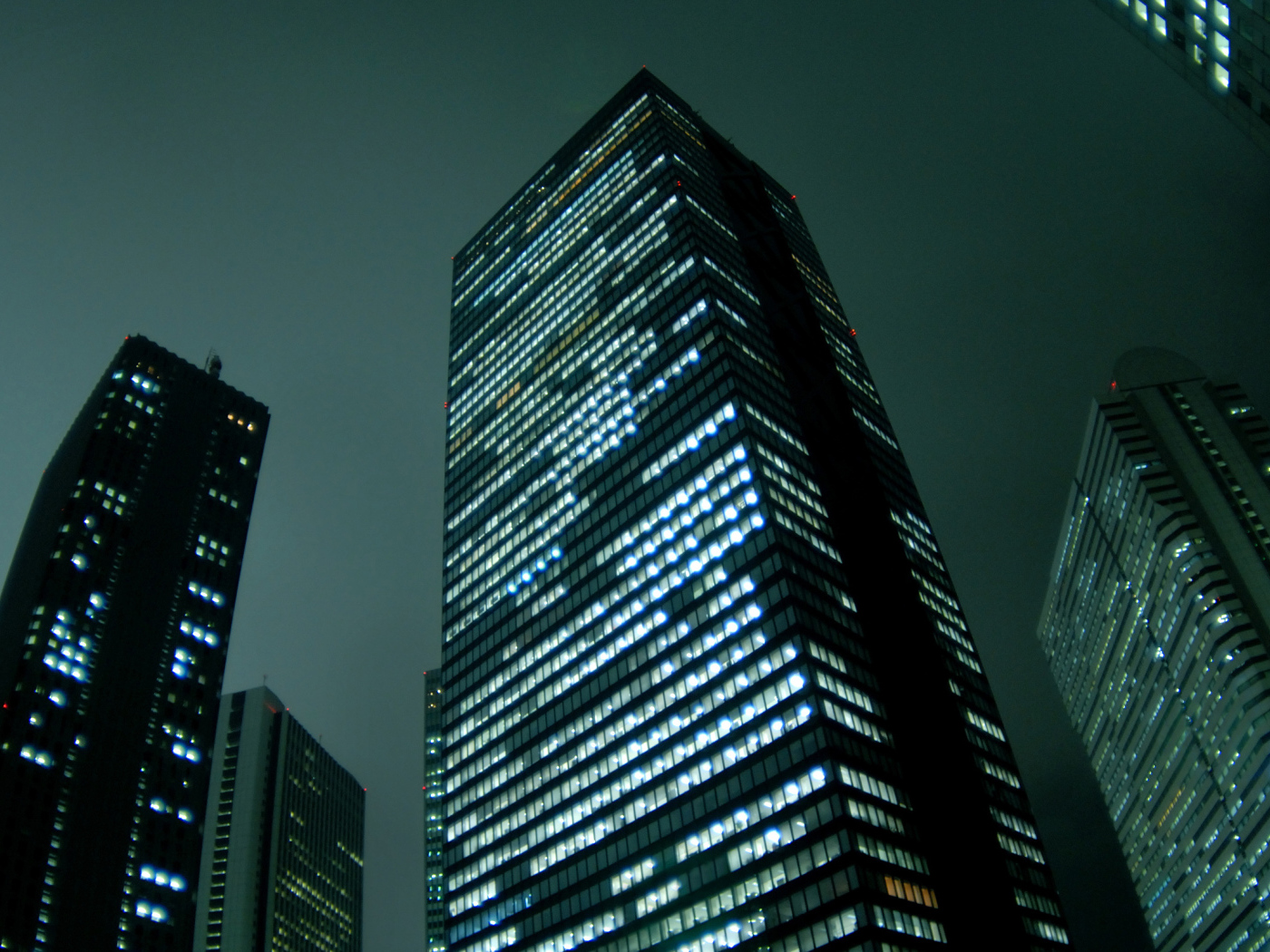 Skyscrapers in night