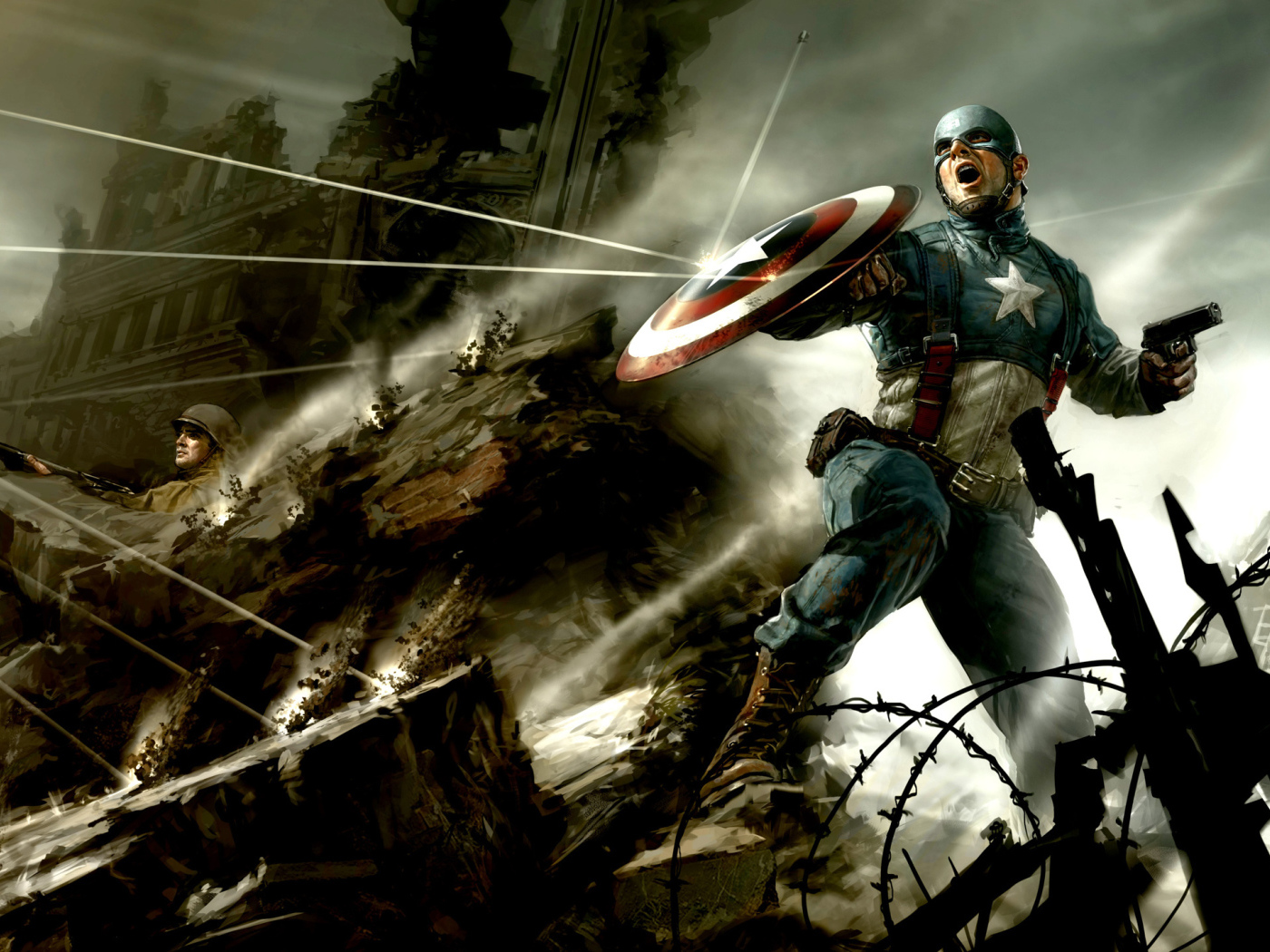Капитан Америка в битве