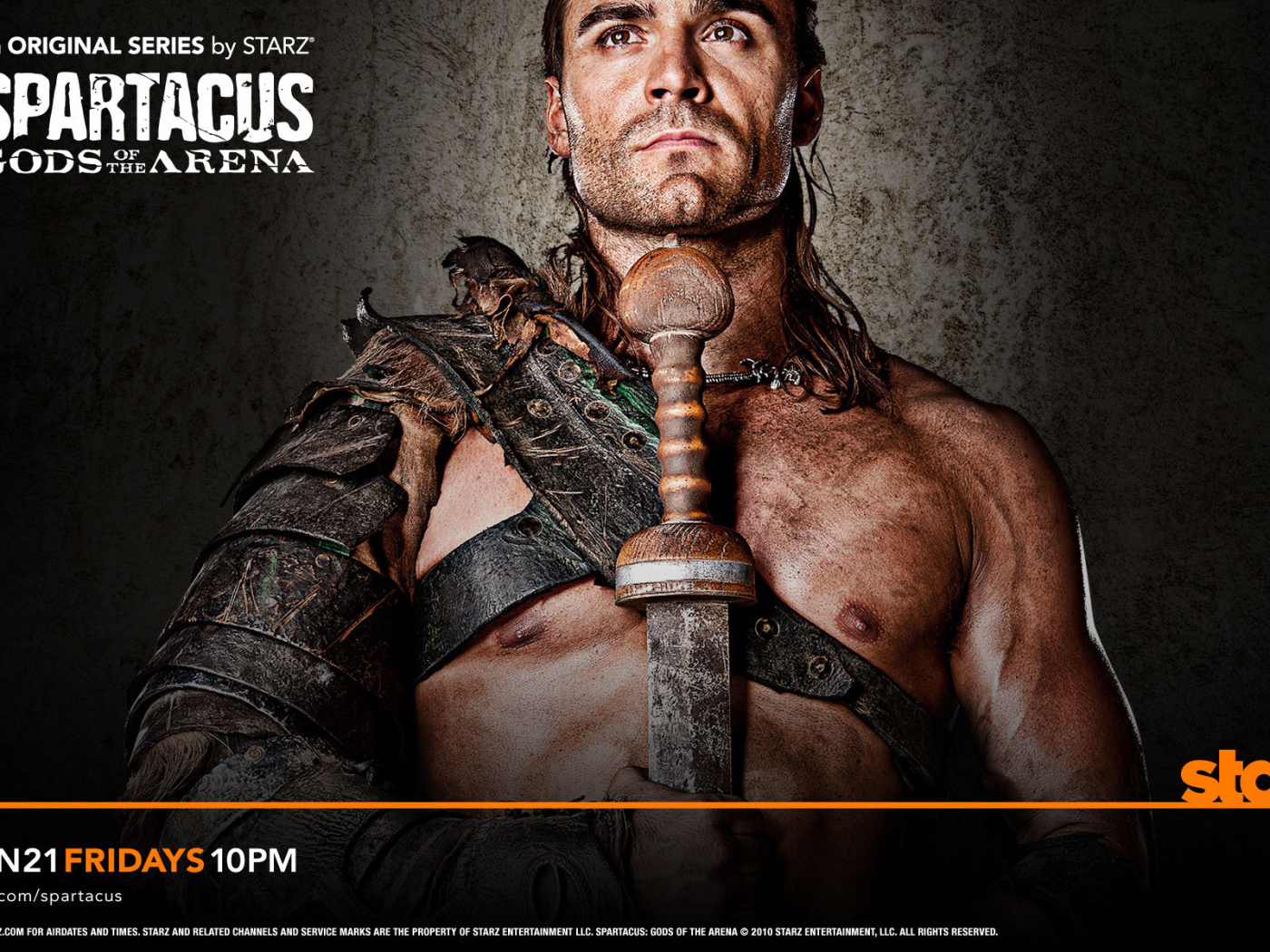 Dustin Claire in the role of Spartacus