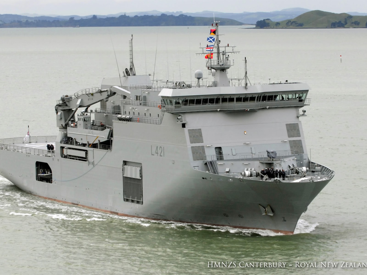 Военный корабль в Новой Зеландии