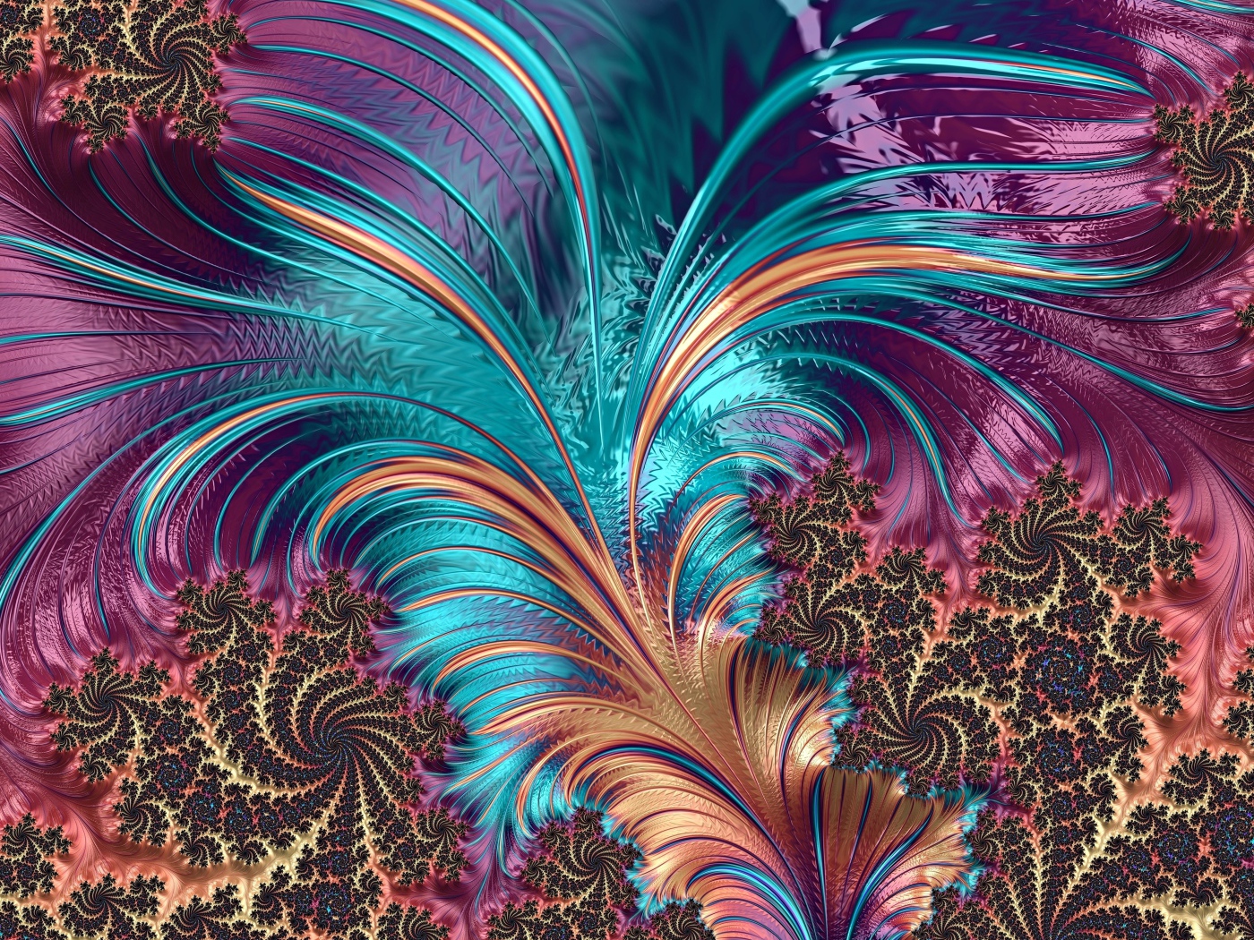 Multicolored abstract pattern