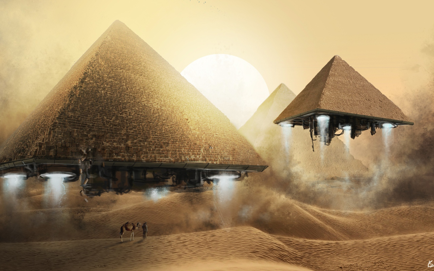 Flying pyramids