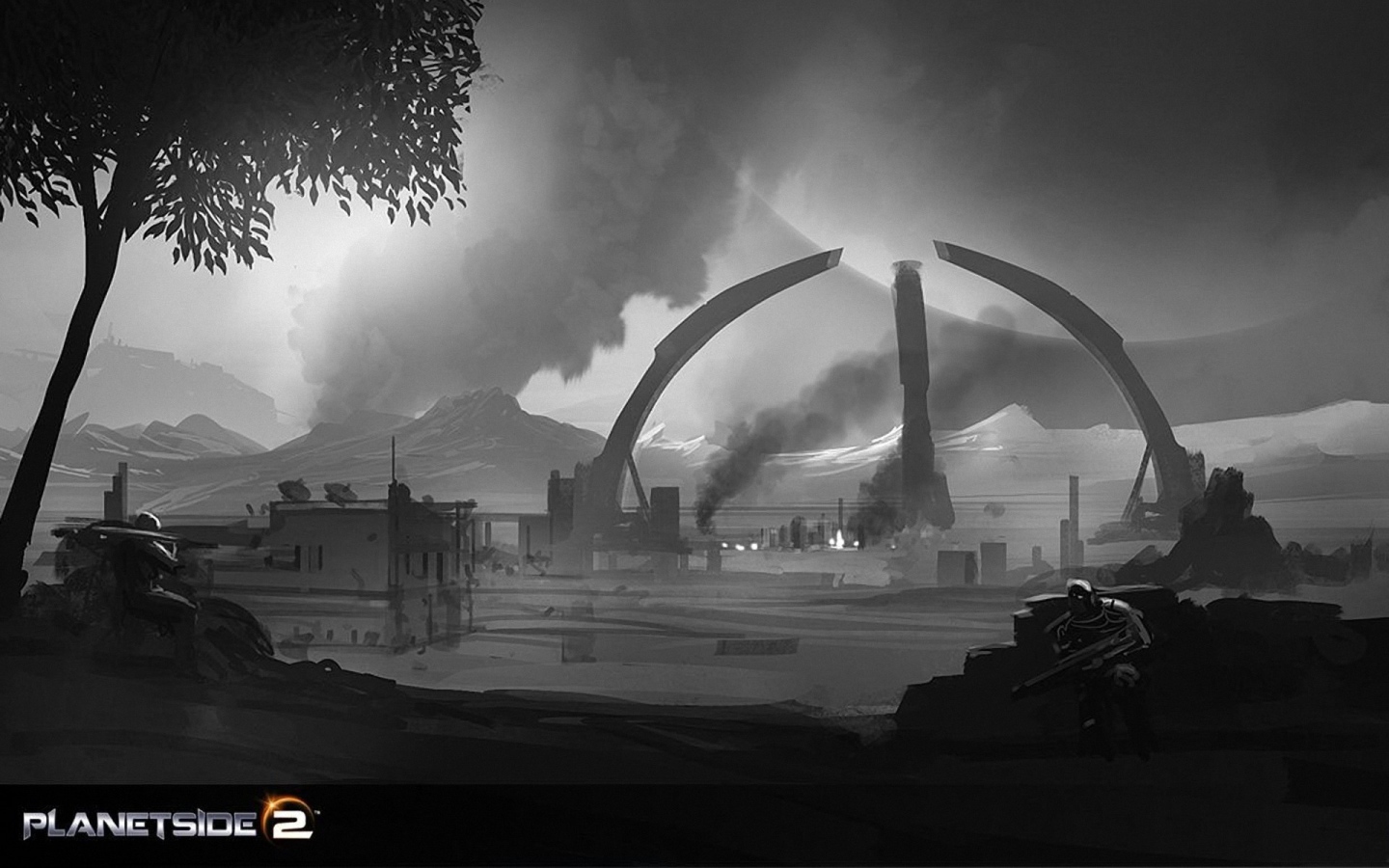 Planetside 2: разрушенный город