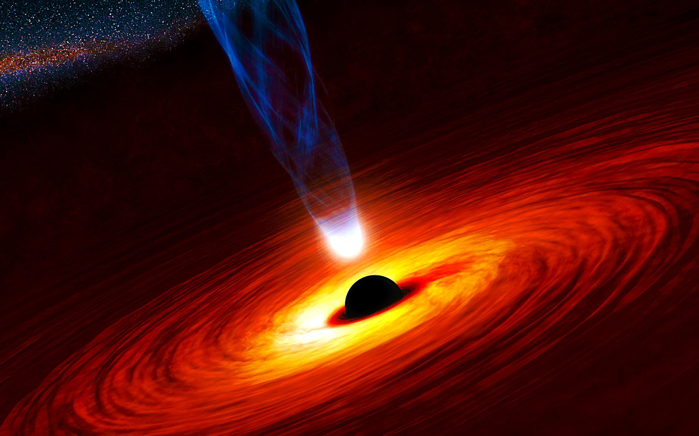 Притяжение черной дыры