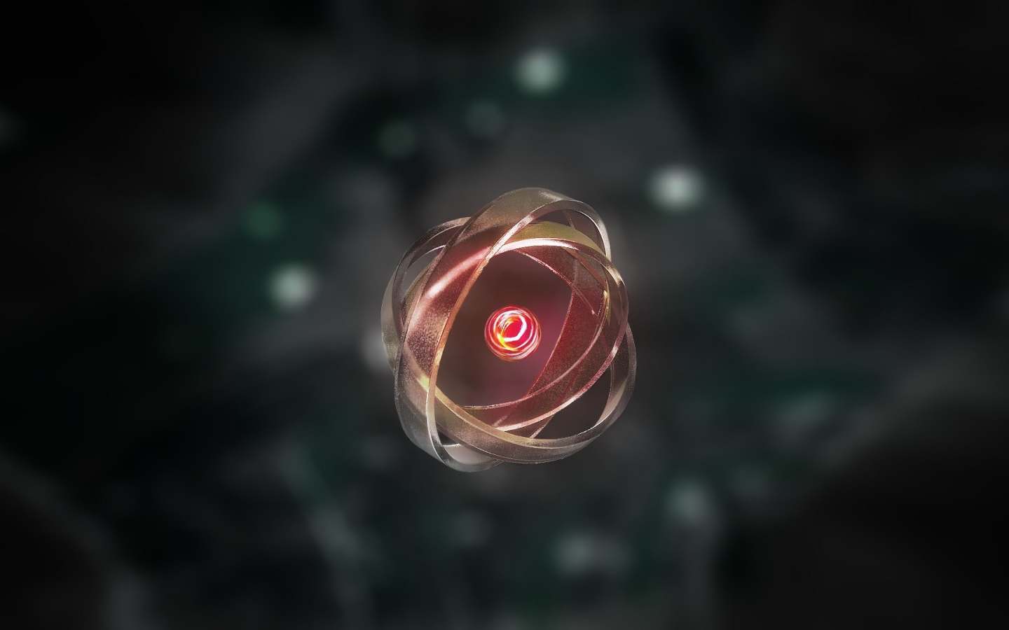 Один атом в 3Д