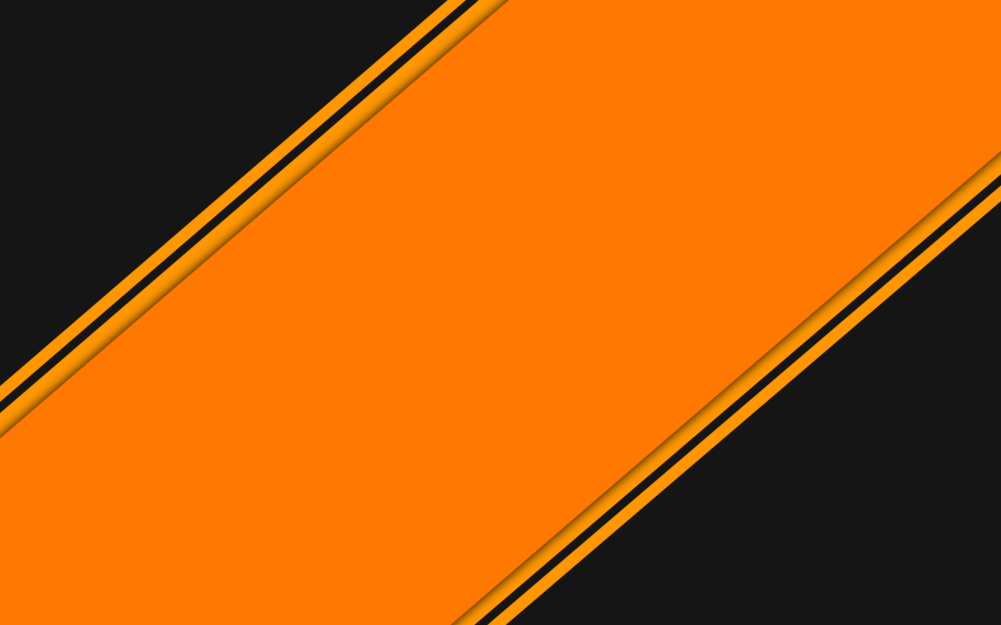Bias orange stripe on a black background