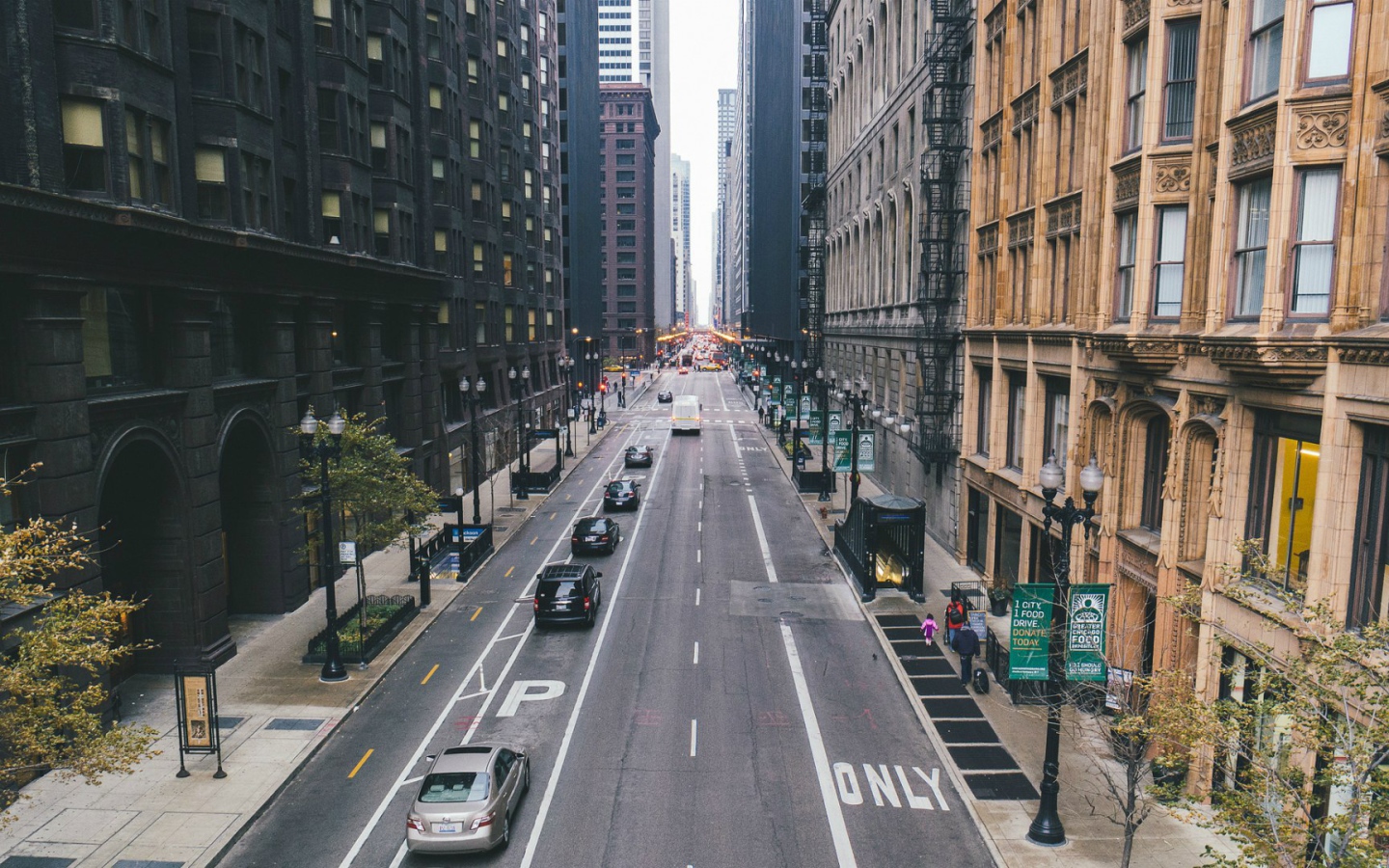 Street in the city of Chicago