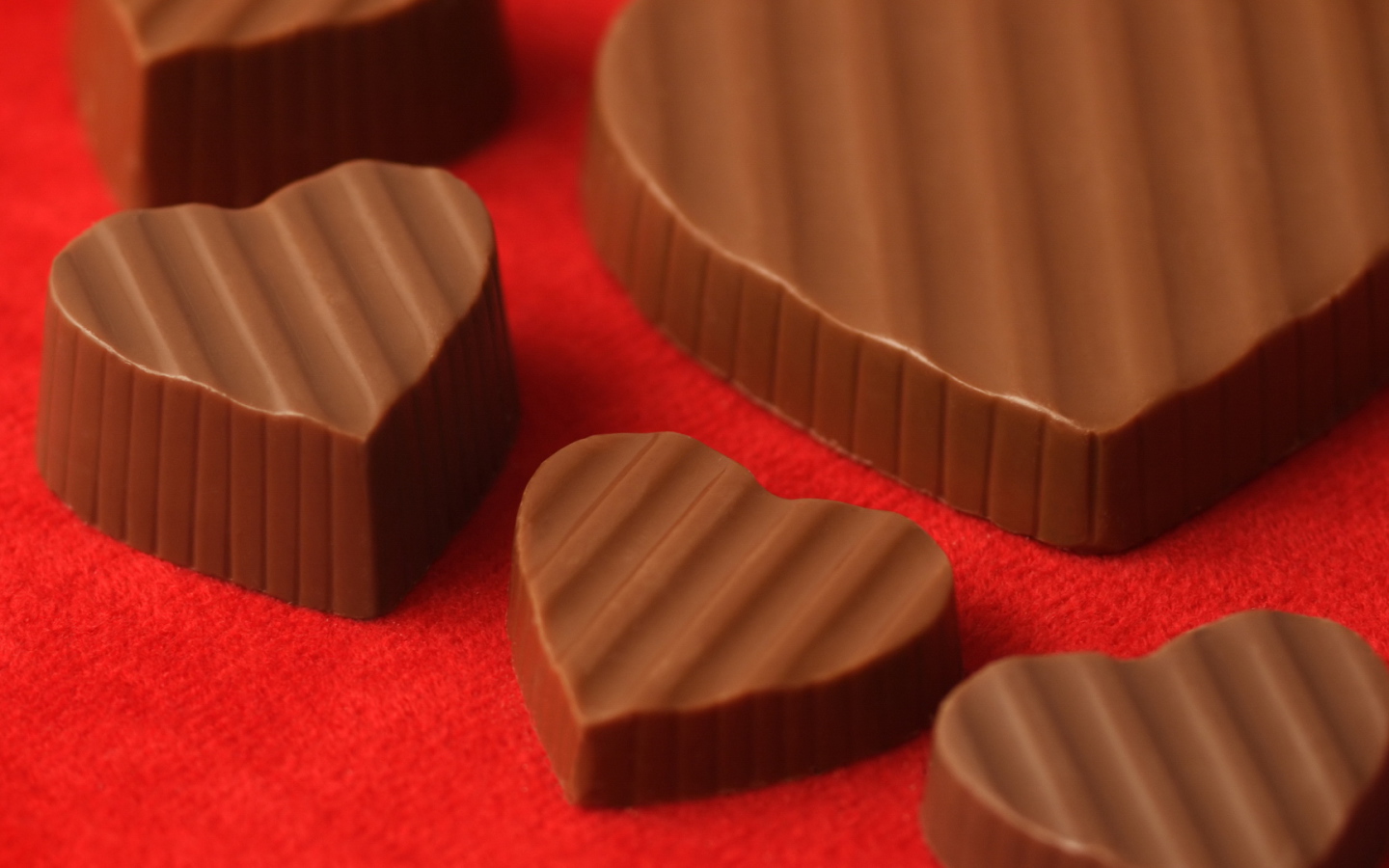 Delicious chocolate hearts