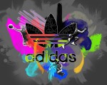 Бренды - Красочный логотип Adidas
