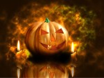 Праздники - Halloween - Тыква и свечи