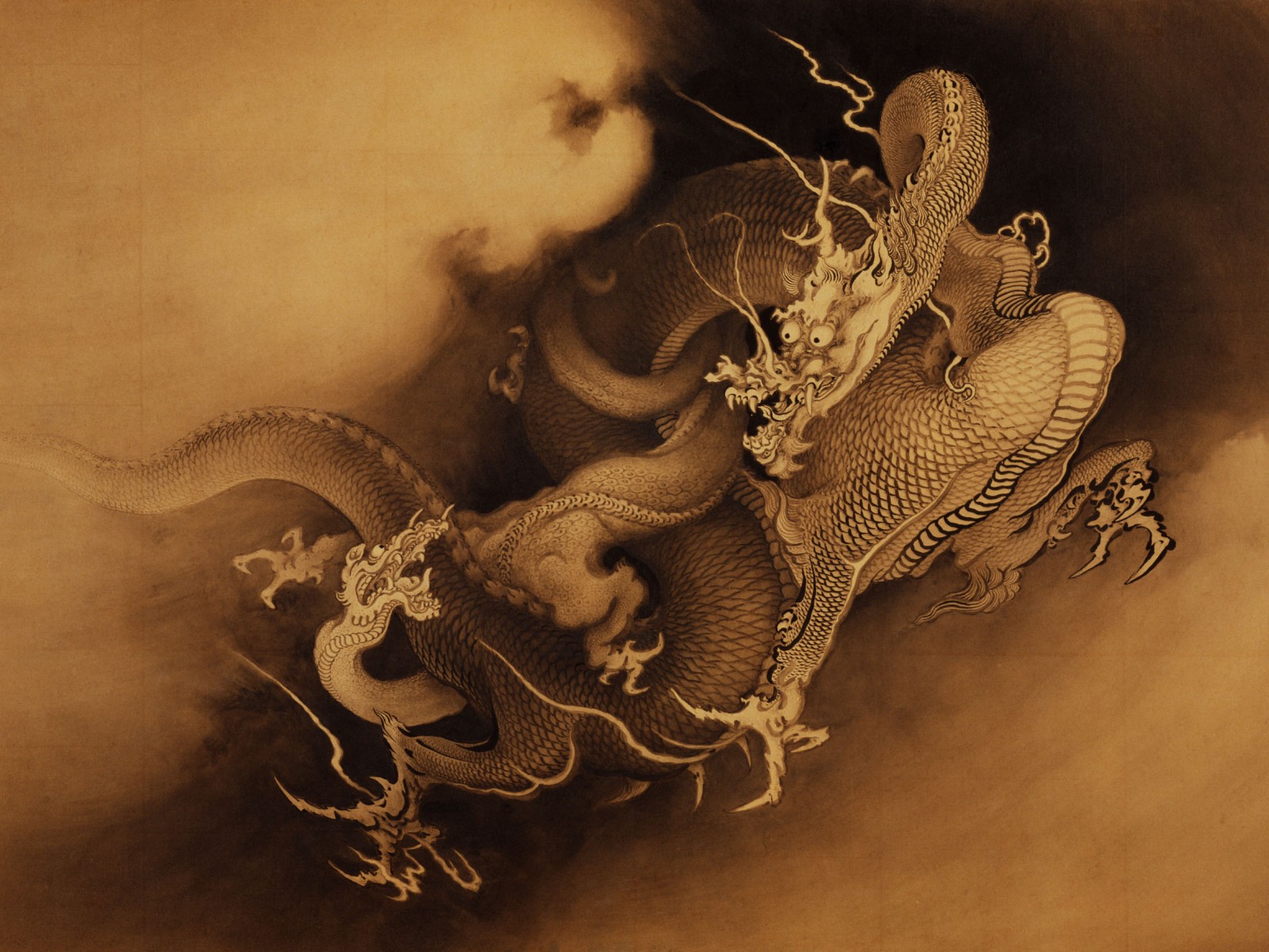 Previous, Drawn wallpapers - Chinese Dragon wallpaper