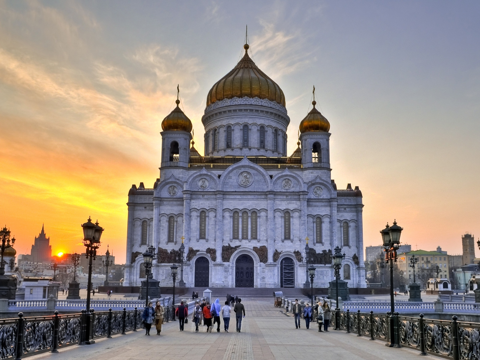 Удивительный вид московской церкви