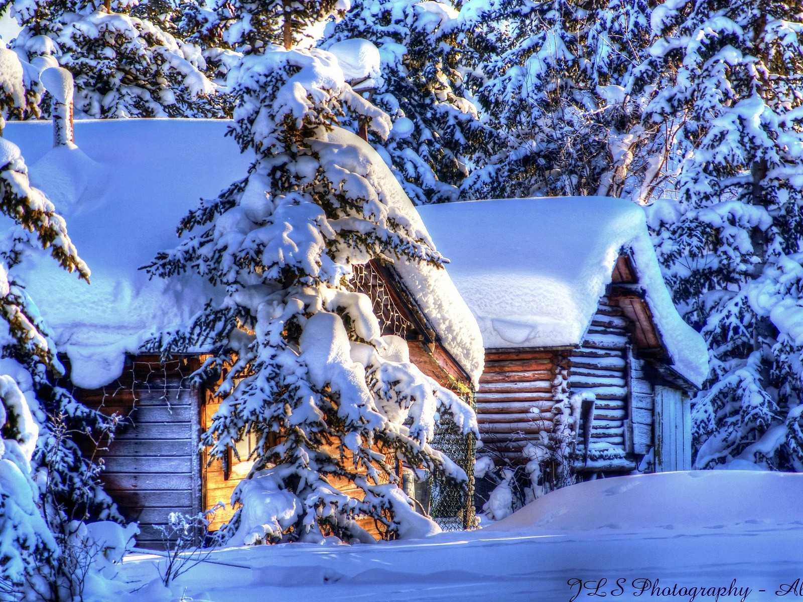 Деревянные дома на Аляске