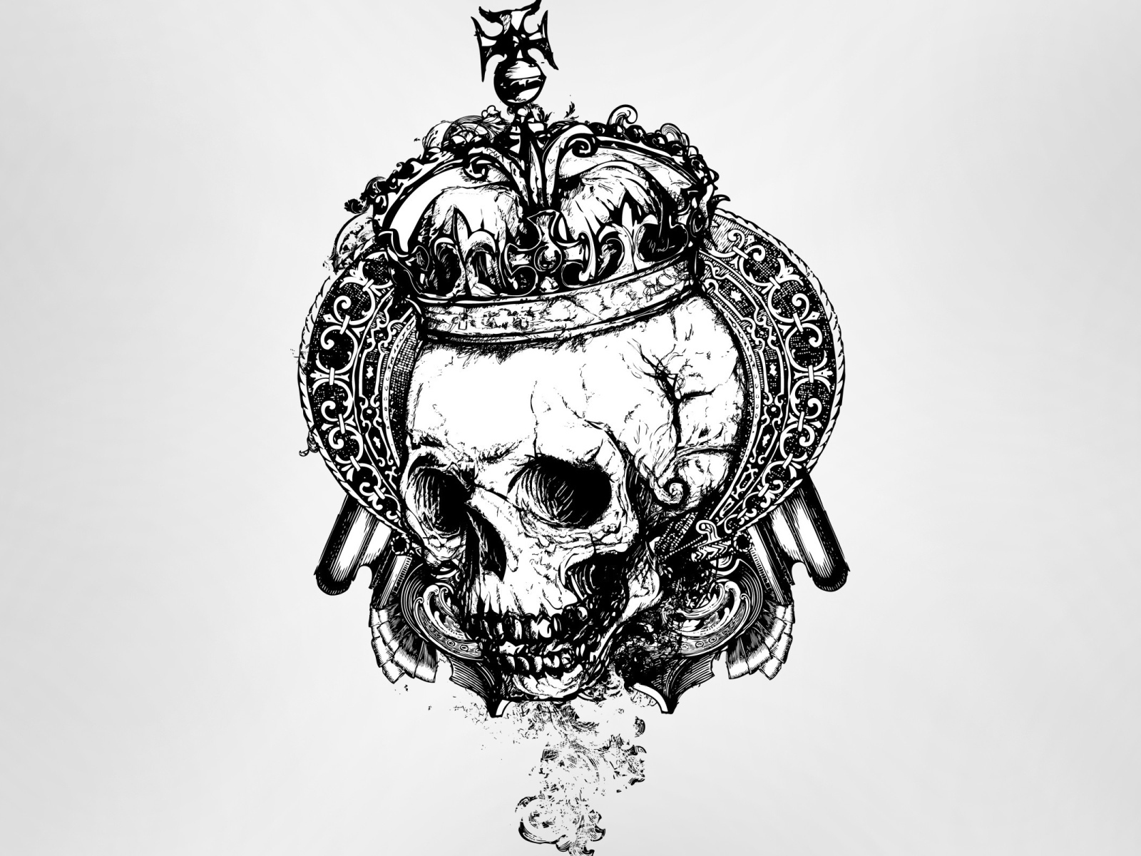 Skull in the royal crown