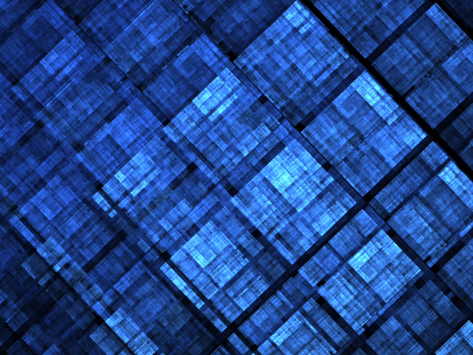 Синий рисунок с треугольниками фракталь
