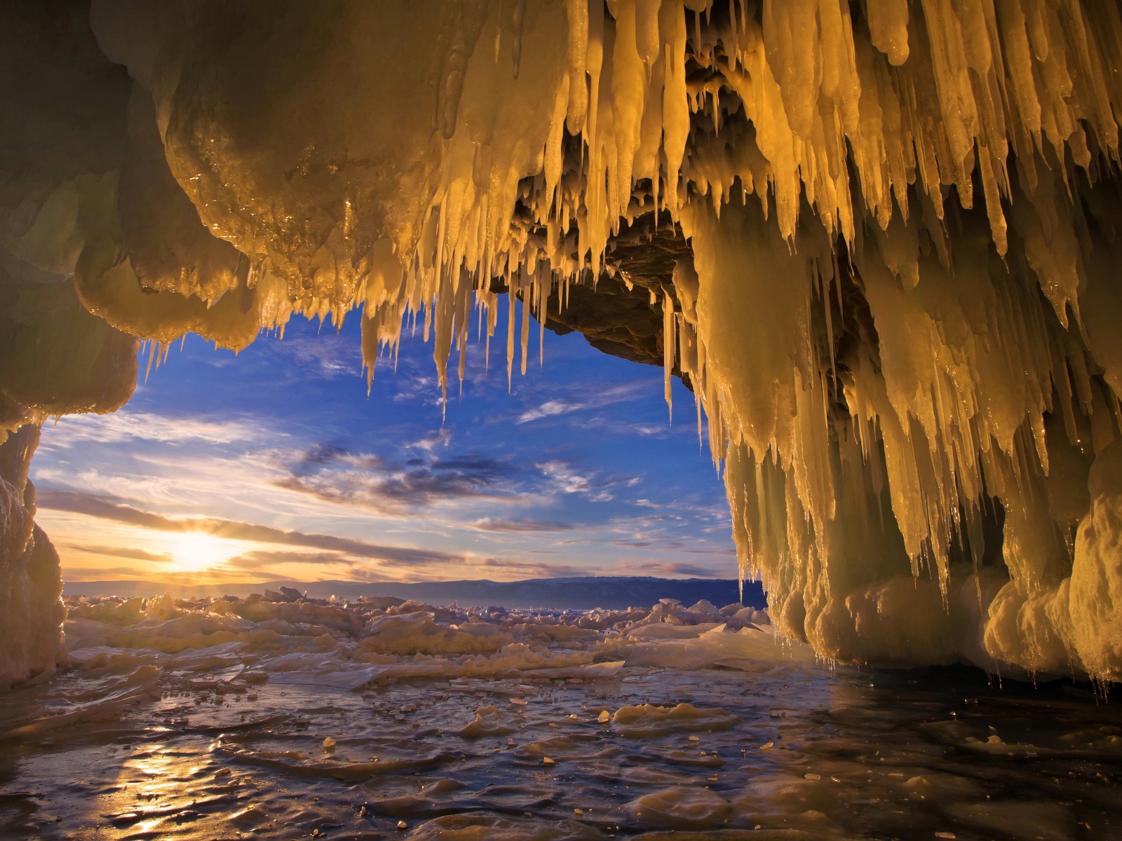 Ice Cave in the Sun