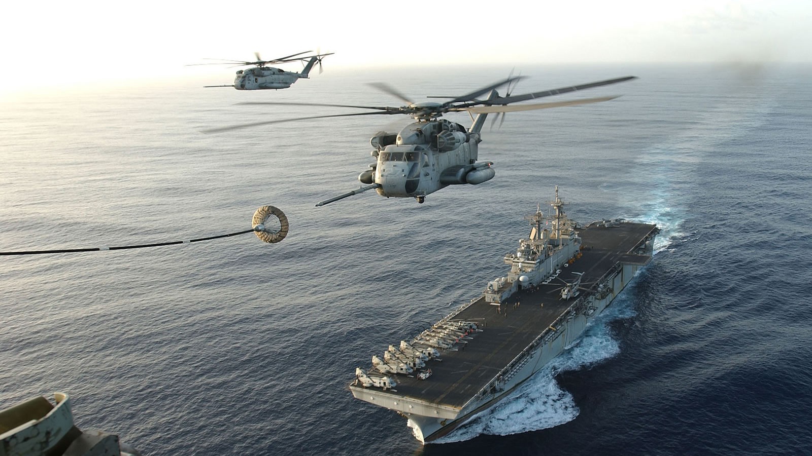 Refueling helicopters