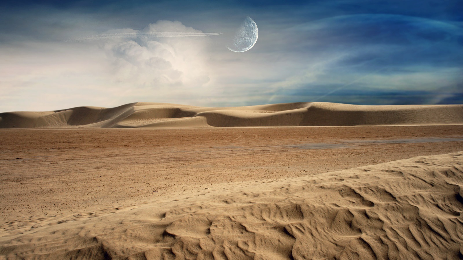 Луна в пустыне