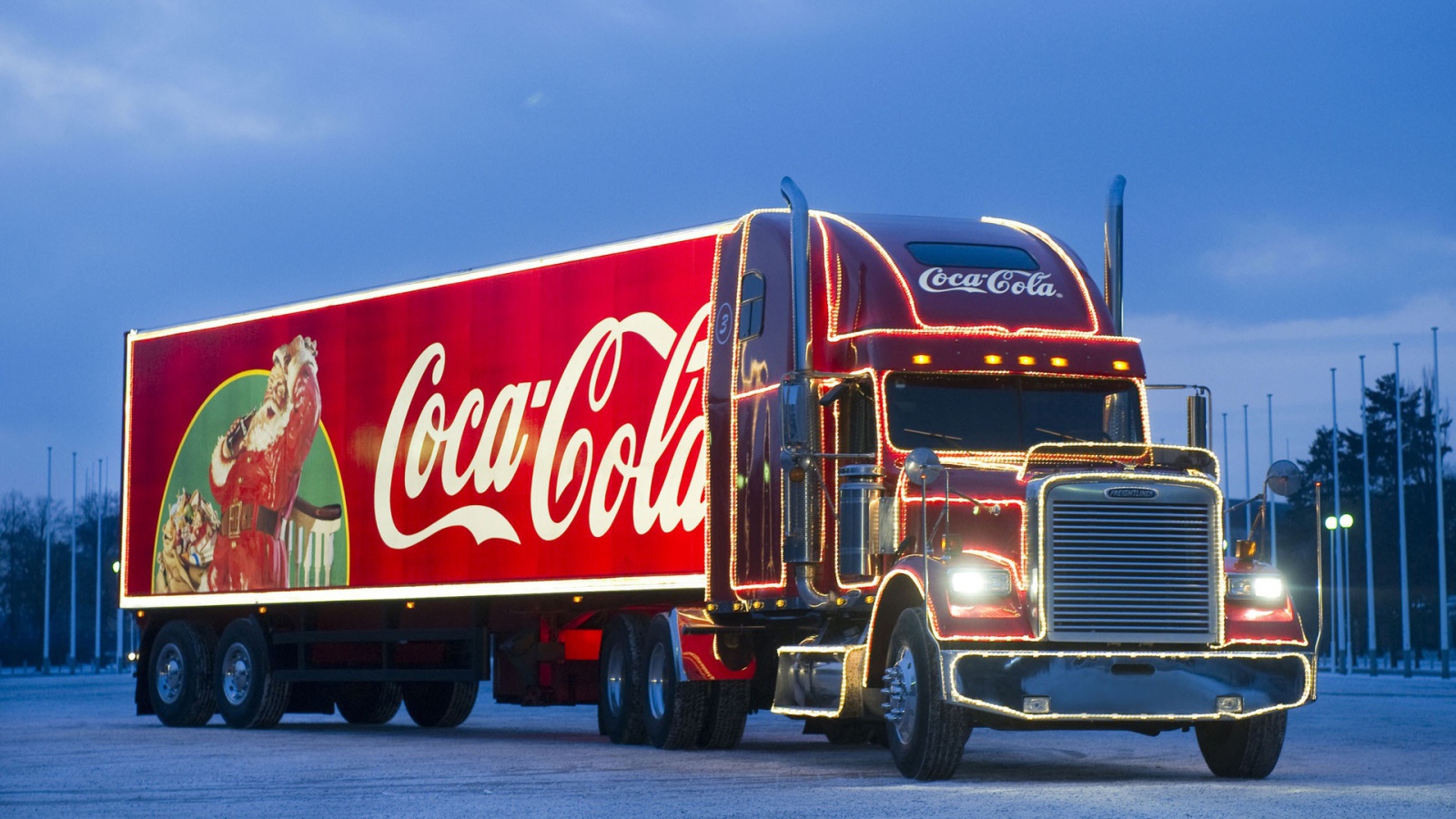 Новогодний грузовик Coca-Cola