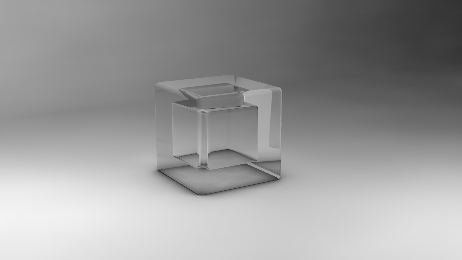 Прозрачный куб 3Д