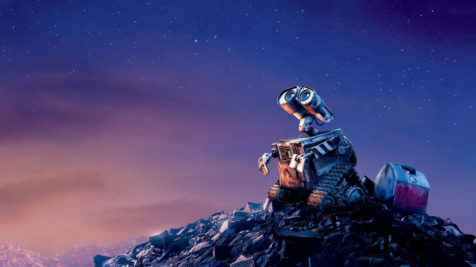 Робот WALL·E на куче мусора