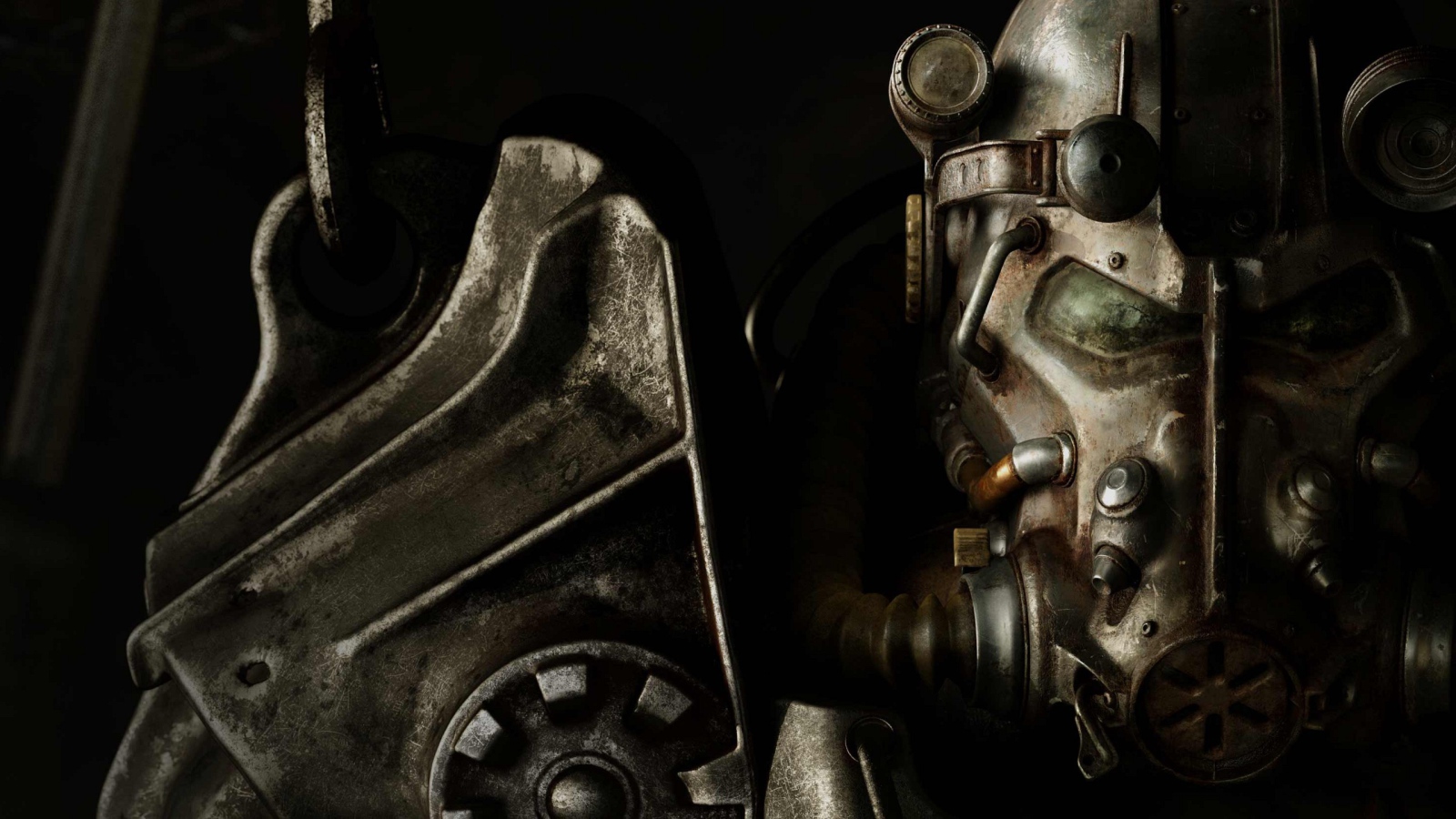 Мощная броня персонажа игры Fallout 4