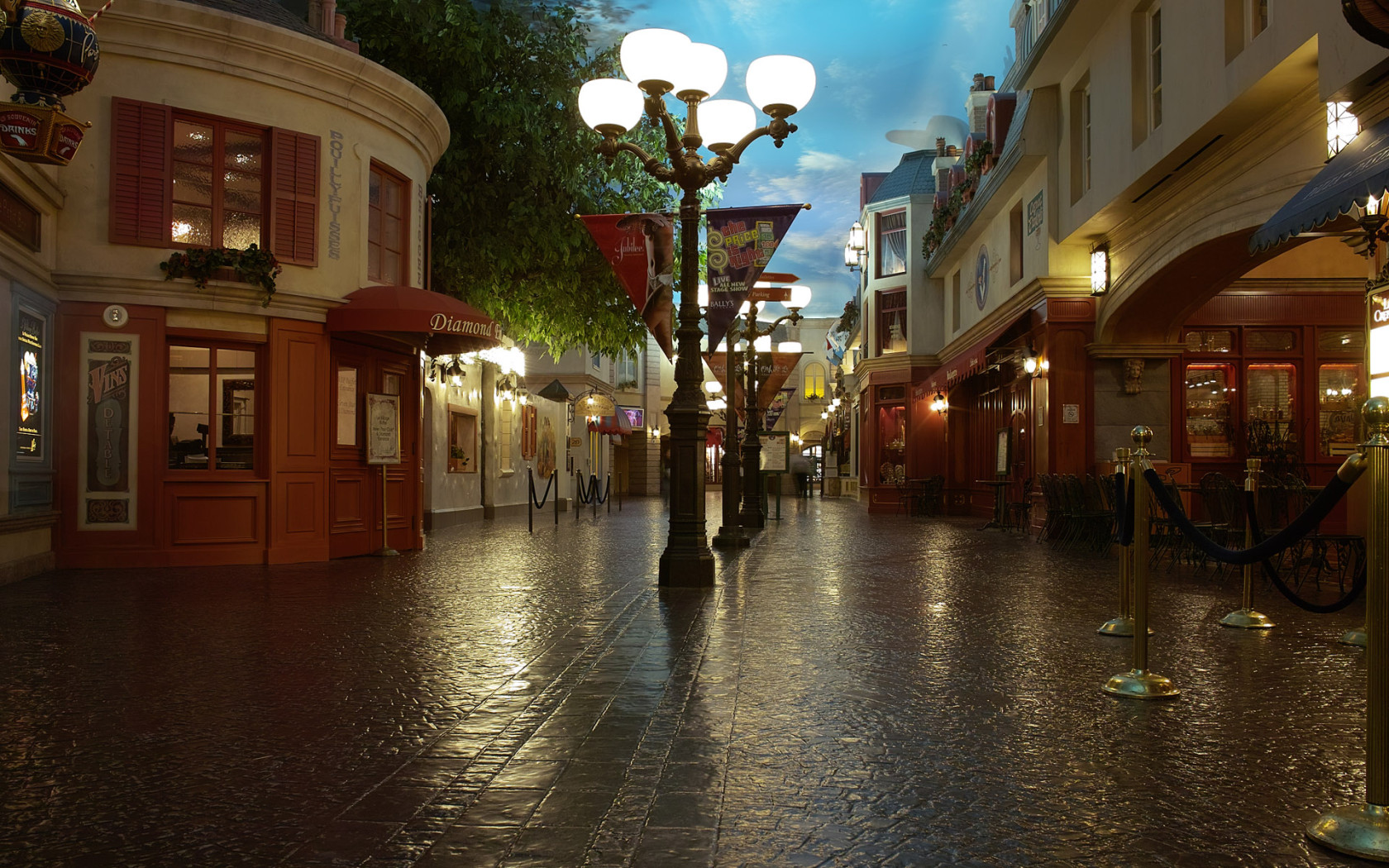 The beautiful old city street