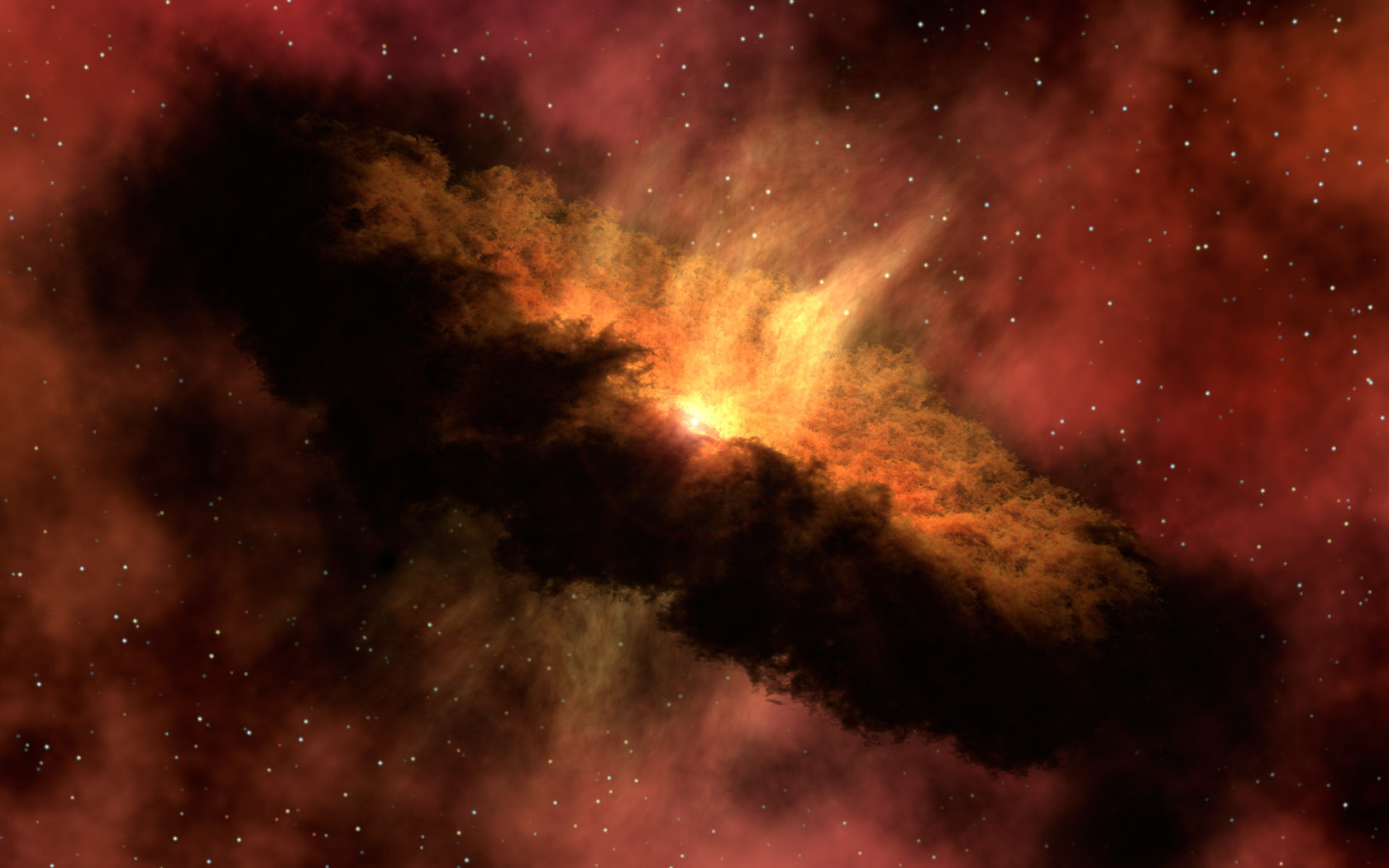 Красивый снимок телескопа Хаббл