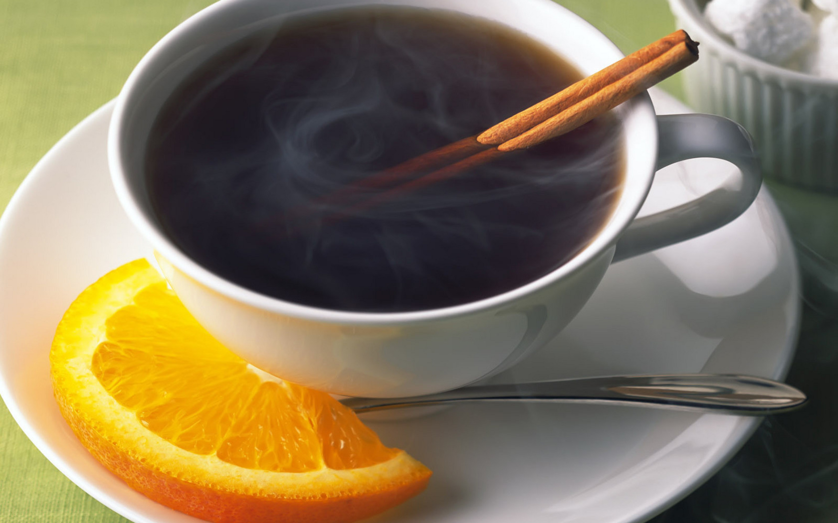 Tea with an orange slice