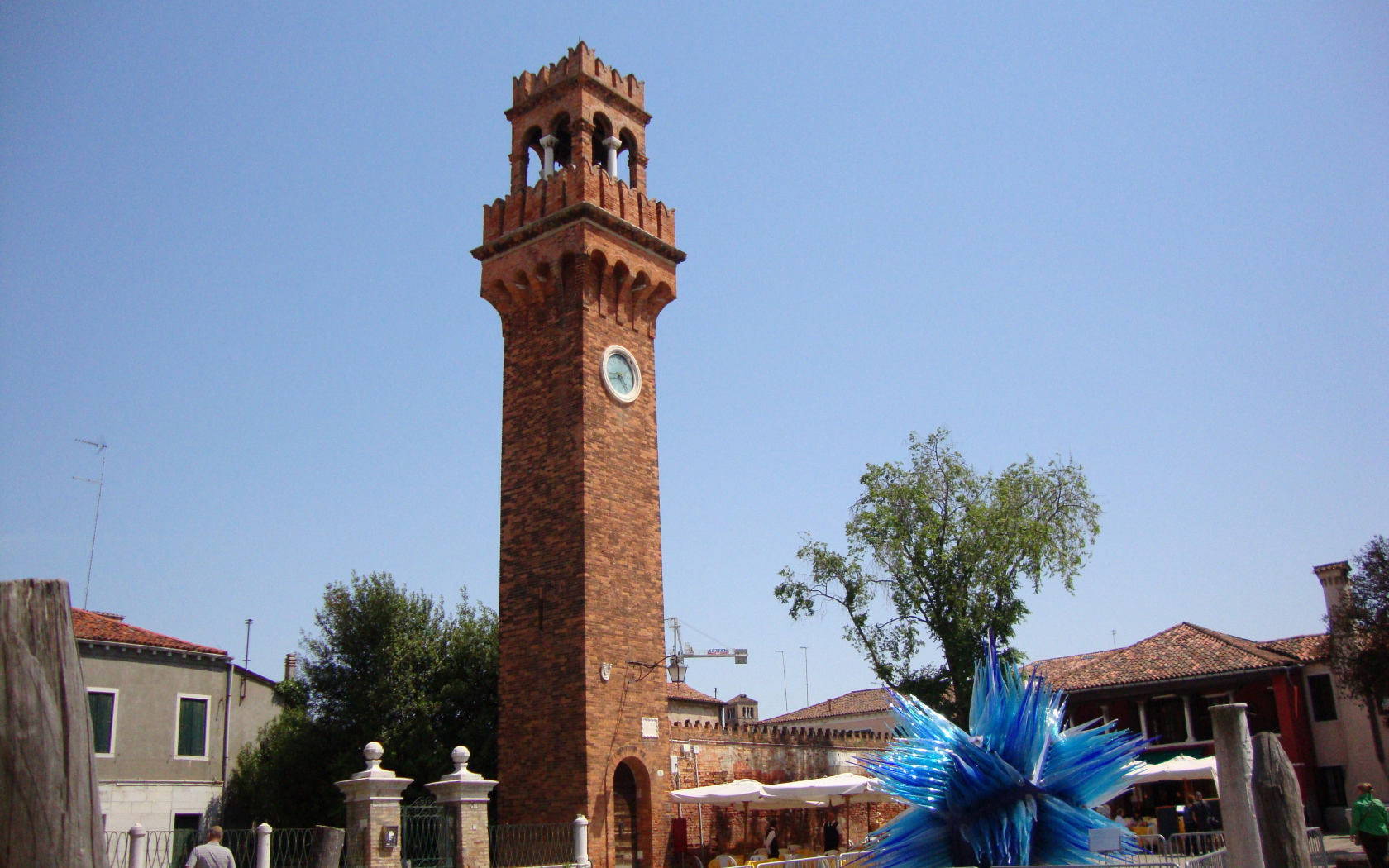 Башня с часами на острове Мурано, Италия