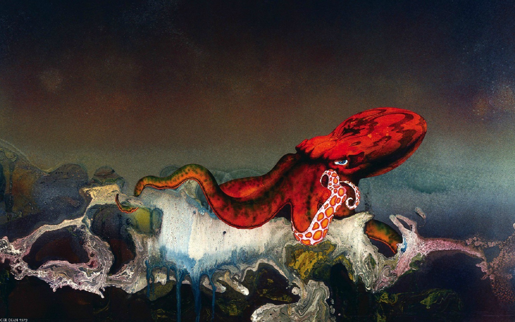 Владыка морей красный осьминог
