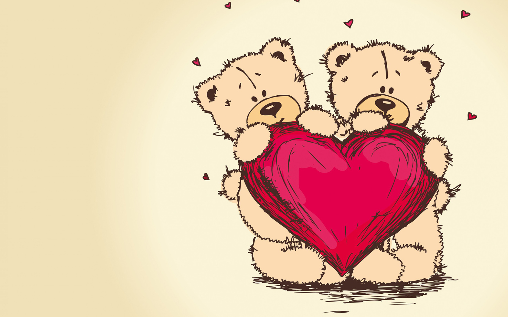 Lovers teddy bears