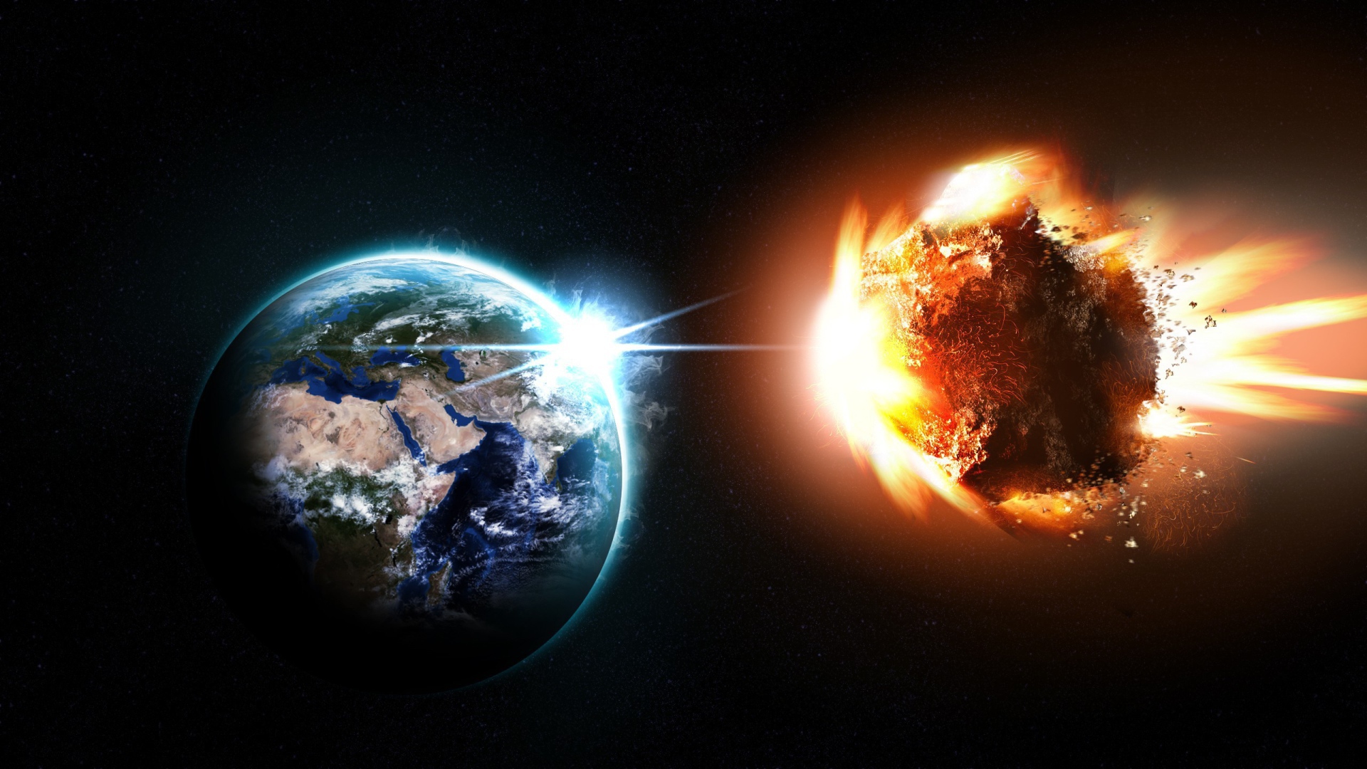Огненный астероид приближается к Земле
