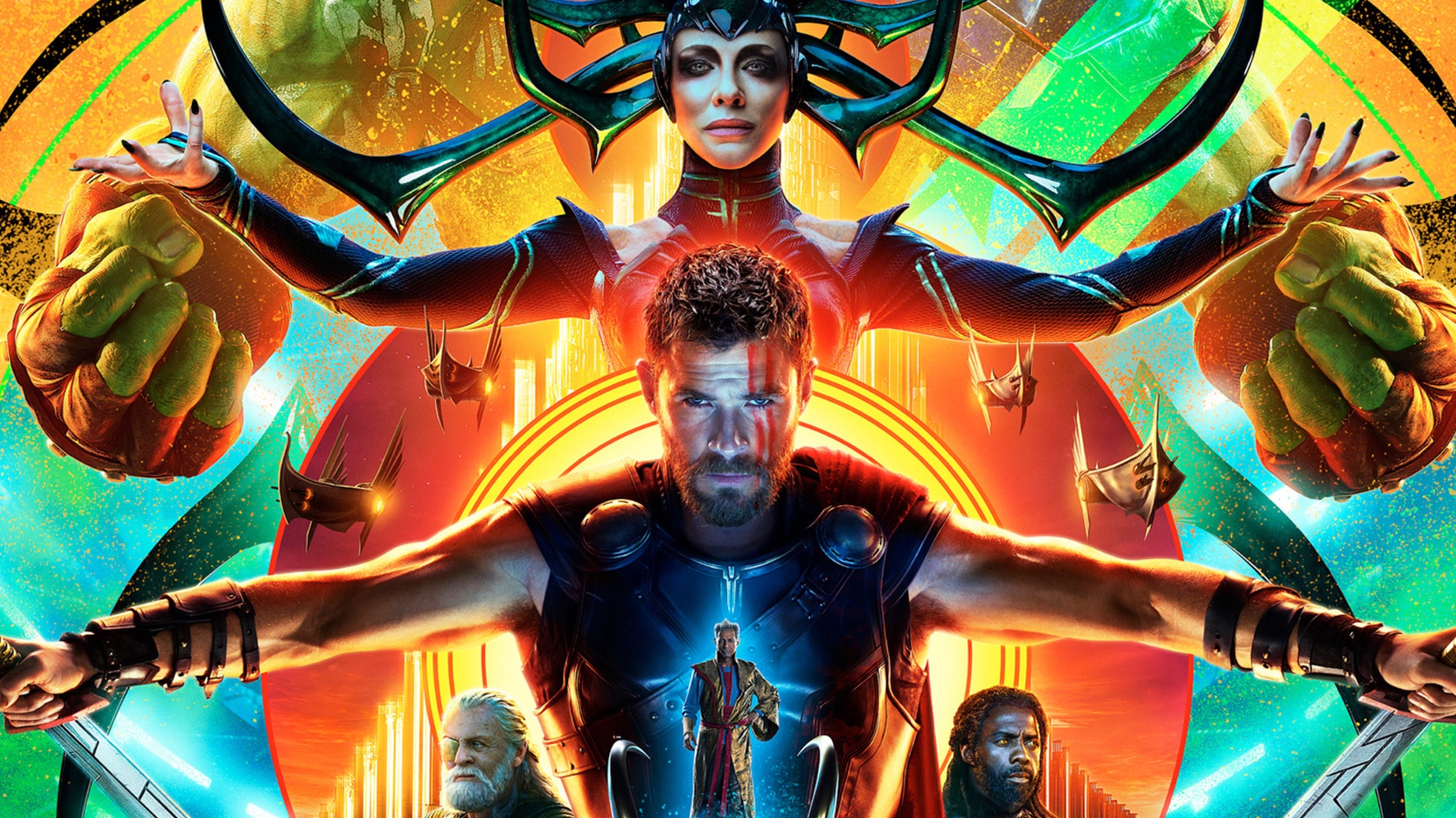 Poster of the new film Thor 3. Ragnarok, 2017