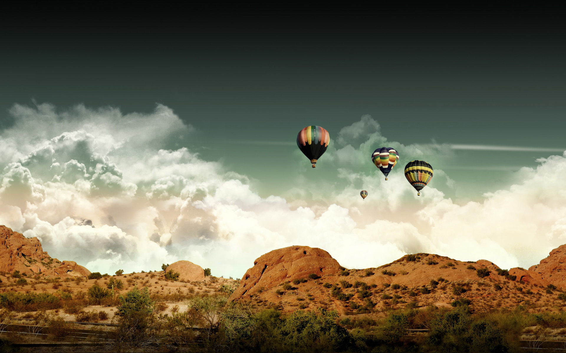 Previous, Widescreen - Air balloons wallpaper