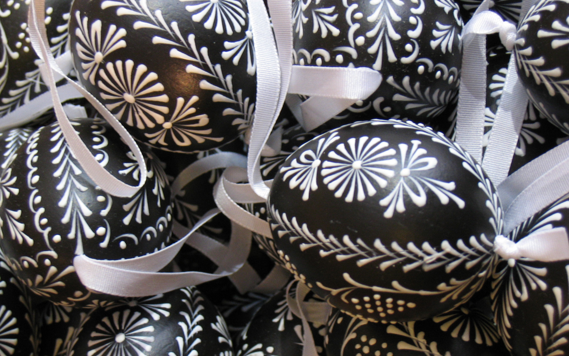 Black white Easter Eggs