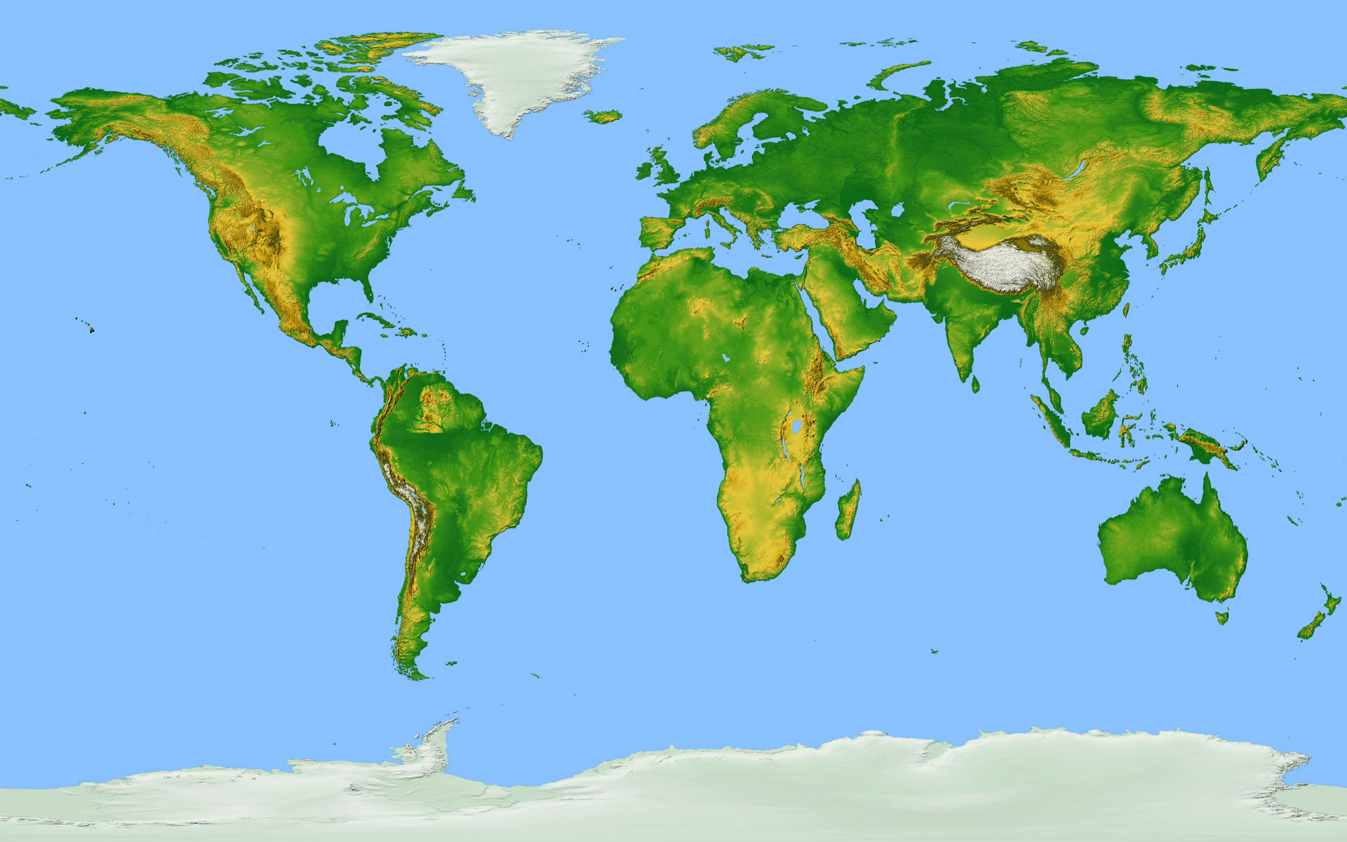 Previous, Widescreen - Map of Earth wallpaper