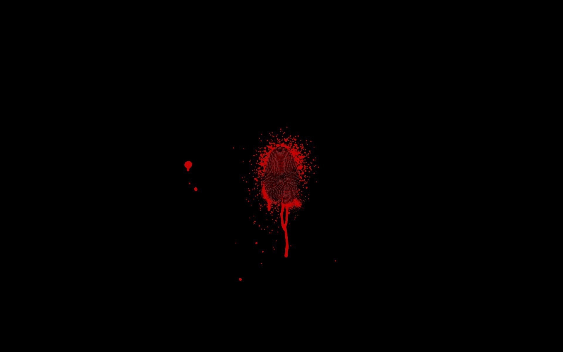 Blood on a black background