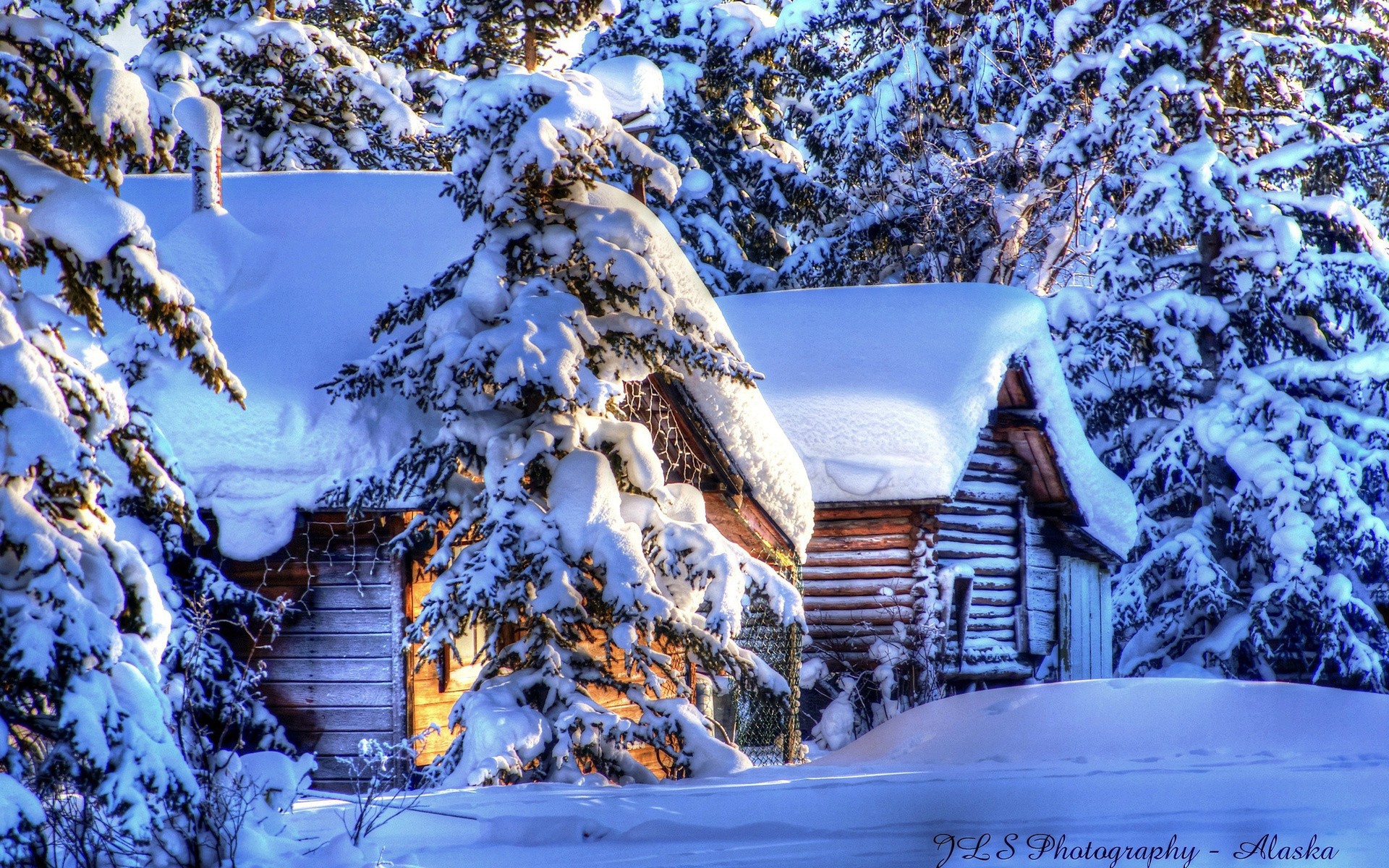 Деревянные дома на Аляске