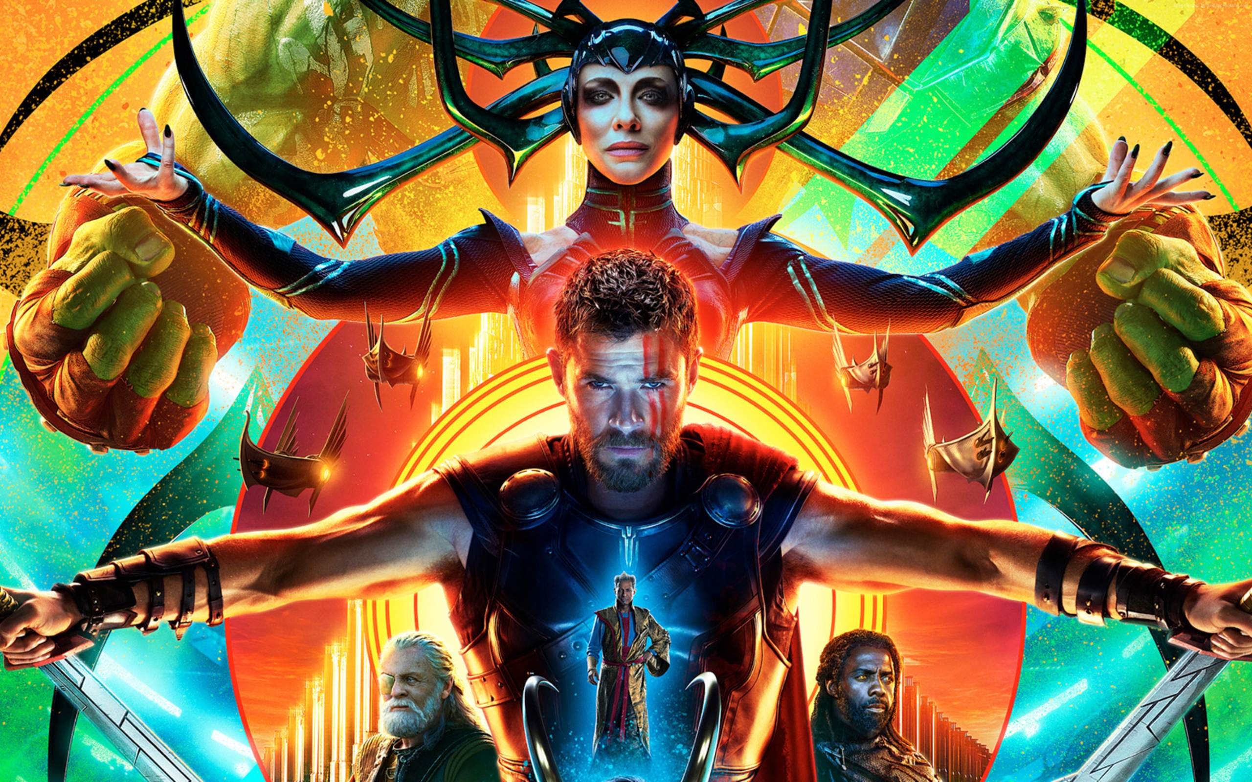 Poster of the new film Thor 3. Ragnarok, 2017