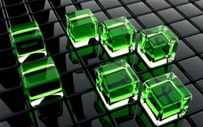 Зеленые кубы