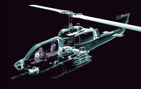 Неоновый вертолет