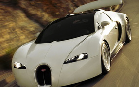 White Bugatti Veyron