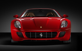 Спортивная авто Ferrari вид спереди