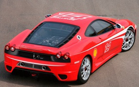  Ferrari вид сверху